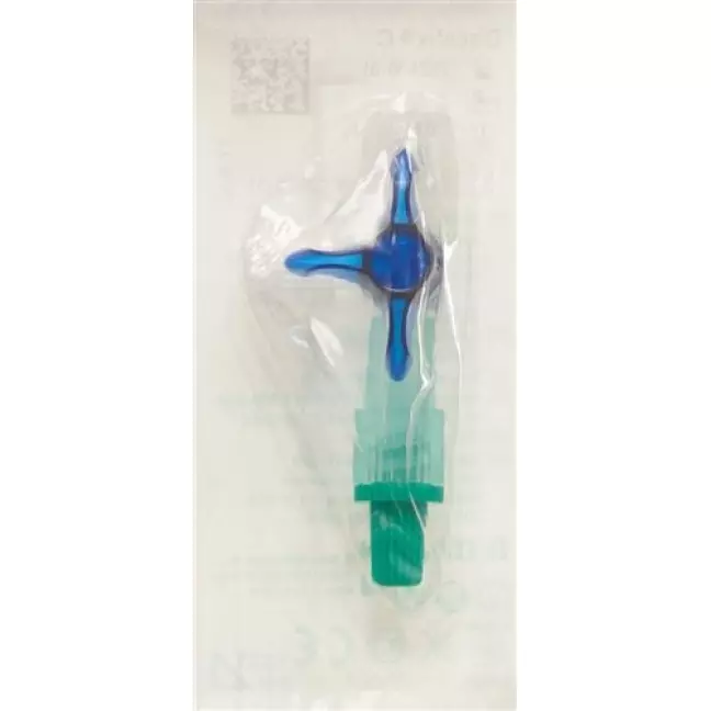 Discofix C 3 Wegehahn 2 Verschluss Blau Discofix C 3 Wegehahn 2 Verschluss Blau