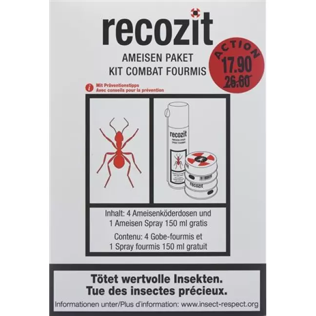 Акція Recozit ant пакет із безкоштовним спреєм Акція Recozit ant пакет із безкоштовним спреєм
