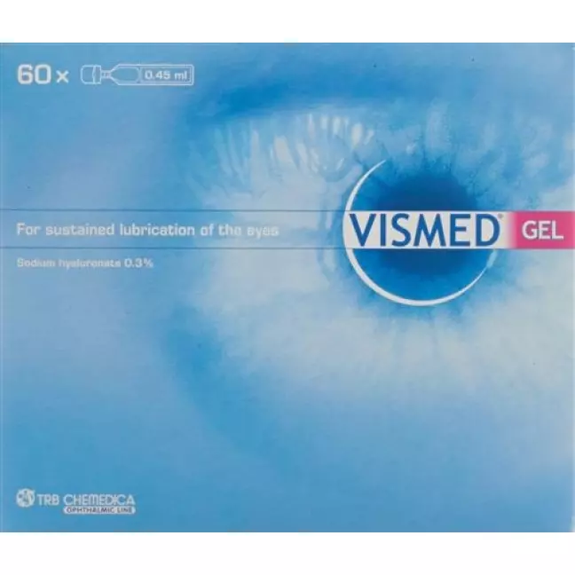 VISMED Gel 3 mg/ml Hydrogel Lubrication of the Eye 60 Monodoses 0,45 VISMED Gel 3 mg/ml Hydrogel Lubrication of the Eye 60 Monodoses 0,45