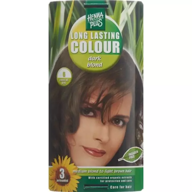Henna Plus Long Last Colour 6 Dunkelblond Henna Plus Long Last Colour 6 Dunkelblond