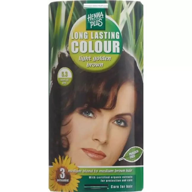 HENNA PLUS Long Last Color 5.3 світло-золотисто-коричневий