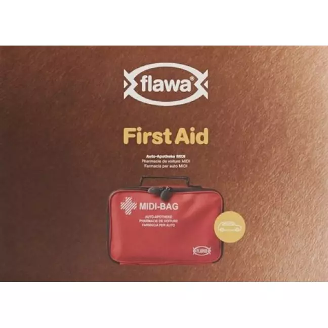 Flawa Auto-Apotheke Midi Bag червона