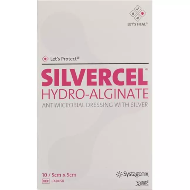Let’s Protect Silvercel Hydroalginat Wundverband 5x5см 10 штук