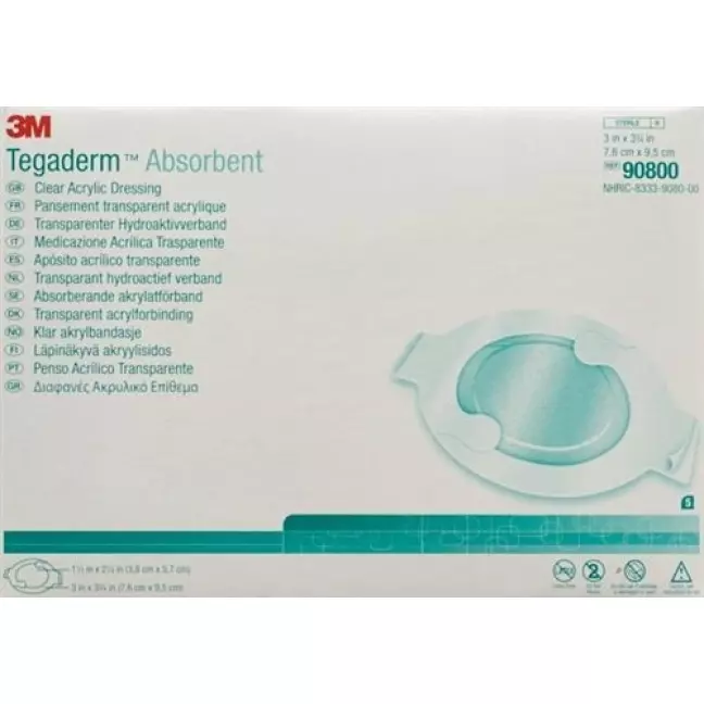 Пов&#39;язка ранова 3M Tegaderm Absorb 7,6х9,5 см 5 шт