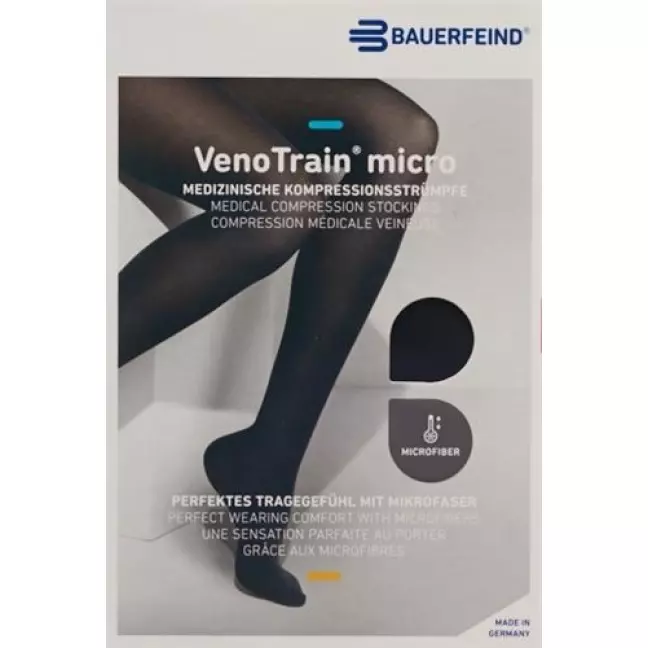 VENOTRAIN MICRO A-D KKL2 M плюс/довгий відкритий носок чорний 1