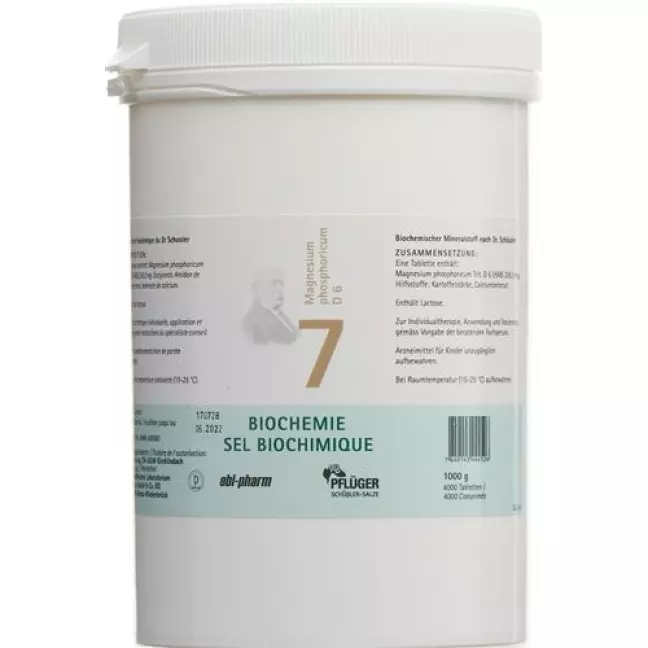 Pflueger Schüssler Nr7 Magnesium phosphoricum таблетки D 6 Ds 1000 г Pflueger Schüssler Nr7 Magnesium phosphoricum таблетки D 6 Ds 1000 г