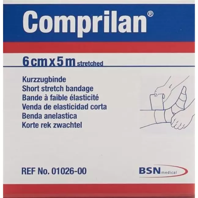 Бинт Comprilan короткий стрейч 5мх6см