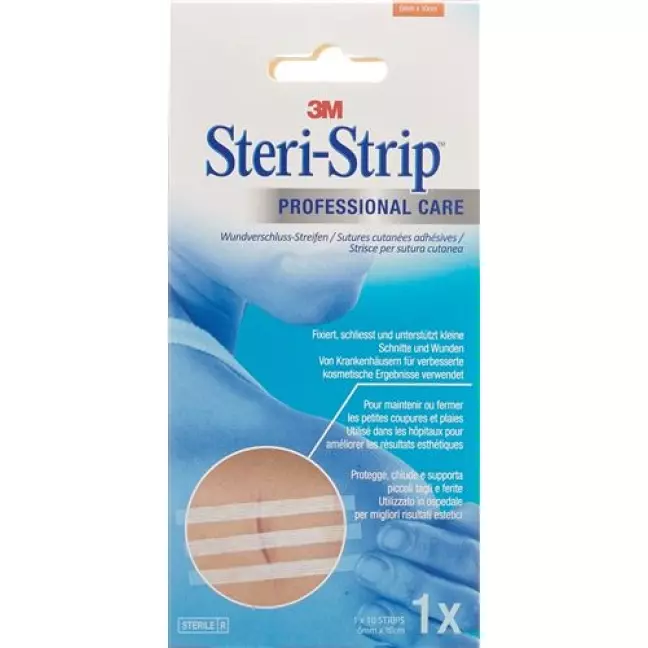 3M Steri Strip 6x100мм Weiss Verstarkt 10x 12 штук 3M Steri Strip 6x100мм Weiss Verstarkt 10x 12 штук