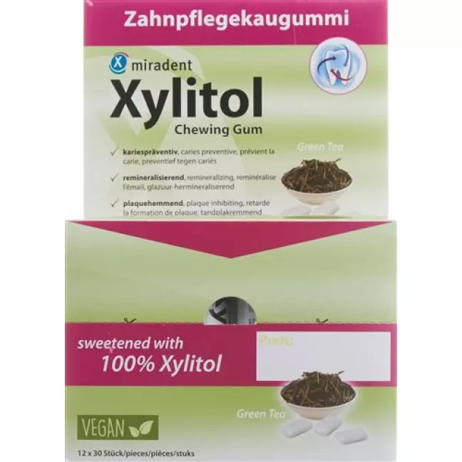 MIRADENT XYLIT KAUGUM GRUE TEE
