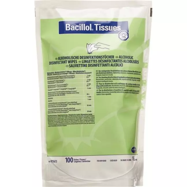 Наповнювач для дезінфекції поверхонь Bacillol Tissues 100 шт