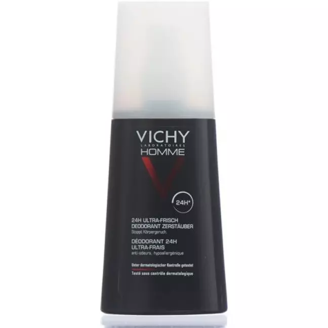 Vichy Homme Deo Ultra-Frisch спрей 100мл Vichy Homme Deo Ultra-Frisch спрей 100мл