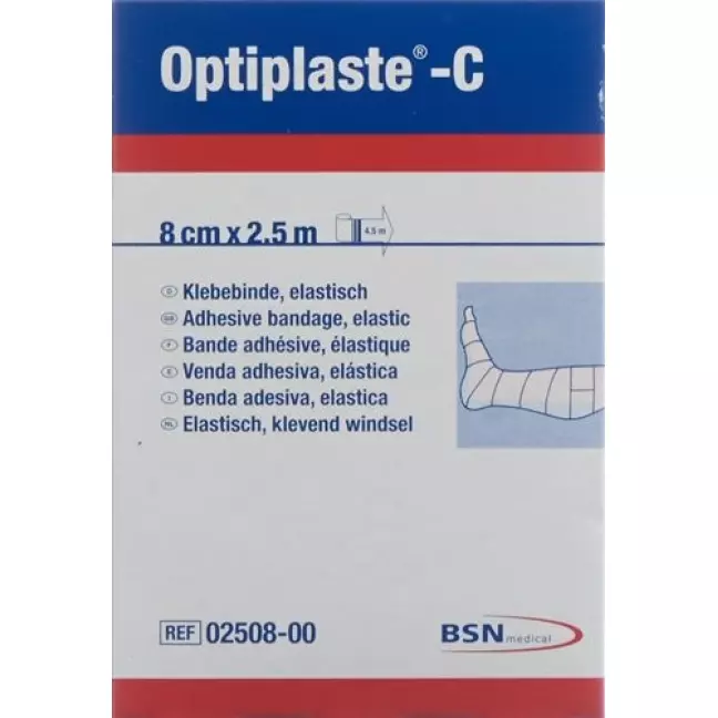 Бинт компресійний OPTIPLASTE-C 2,5мx8см Бинт компресійний OPTIPLASTE-C 2,5мx8см