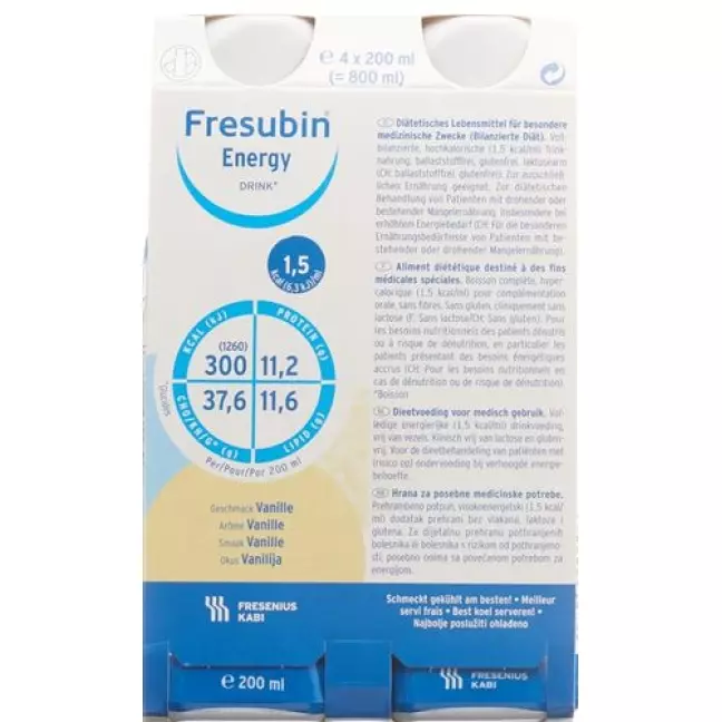 Fresubin Energy DRINK Vanilla 4 пляшки 200 мл