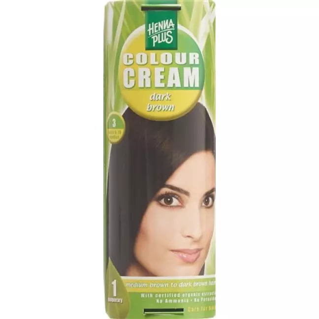 Хна Plus Color Cream 3 темно-коричнева 60 мл Хна Plus Color Cream 3 темно-коричнева 60 мл