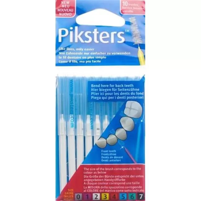 Міжзубні щітки Piksters 2 10 шт Міжзубні щітки Piksters 2 10 шт