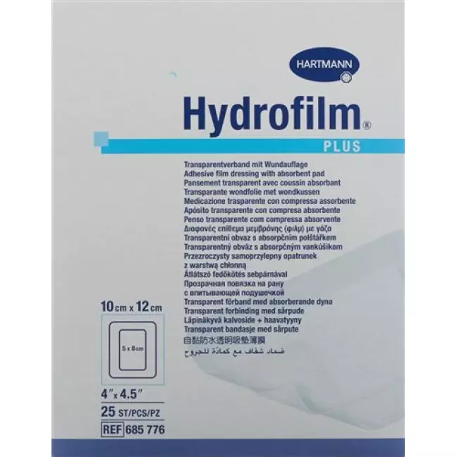 Hydrofilm Plus Wundverband Film 10x12см Steril 25 штук Hydrofilm Plus Wundverband Film 10x12см Steril 25 штук