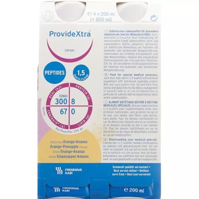 ProvideXtra DRINK Апельсин/ананас 4 пляшки 200 мл