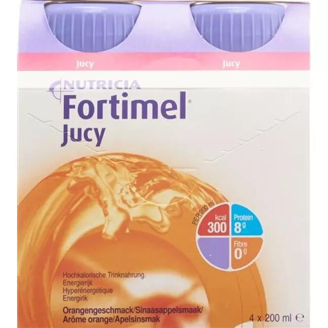 Fortimel Jucy Orange 4 пляшки 200 мл Fortimel Jucy Orange 4 пляшки 200 мл