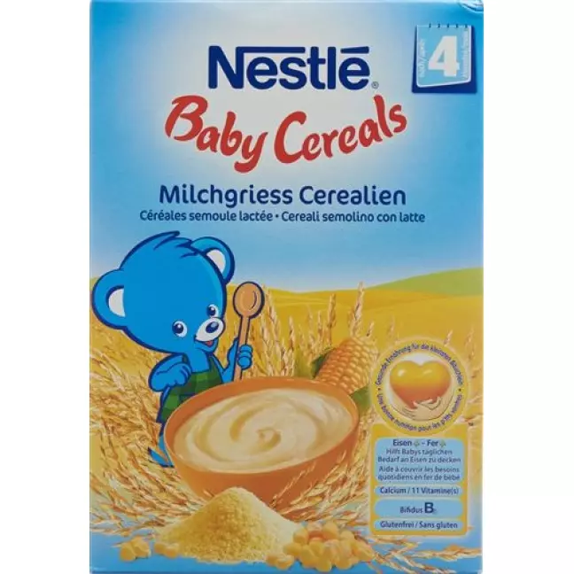 Nestle Baby Cereals Milchgriess Cerealien для 4-месячных 450г