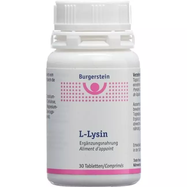 Burgerstein L-Lysine Tablets Ds 30 шт Burgerstein L-Lysine Tablets Ds 30 шт
