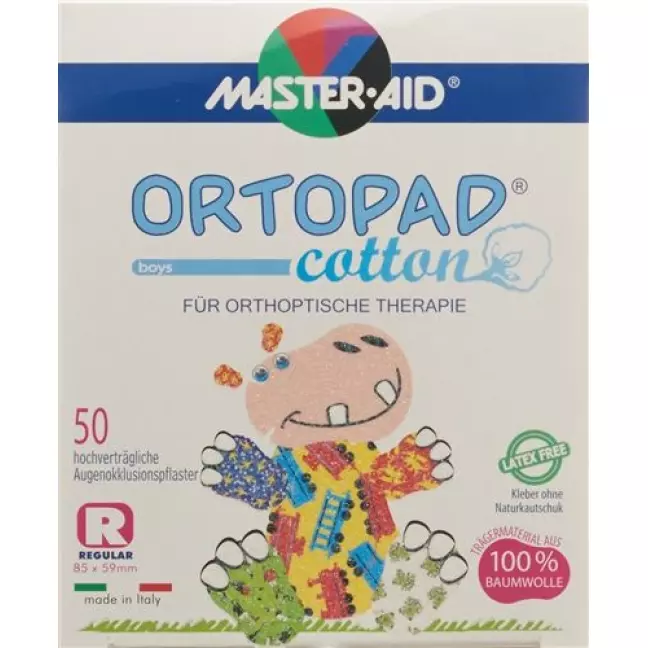 Ortopad Cotton Occlusionspfl Reg Boy Ab 4j 50 штук