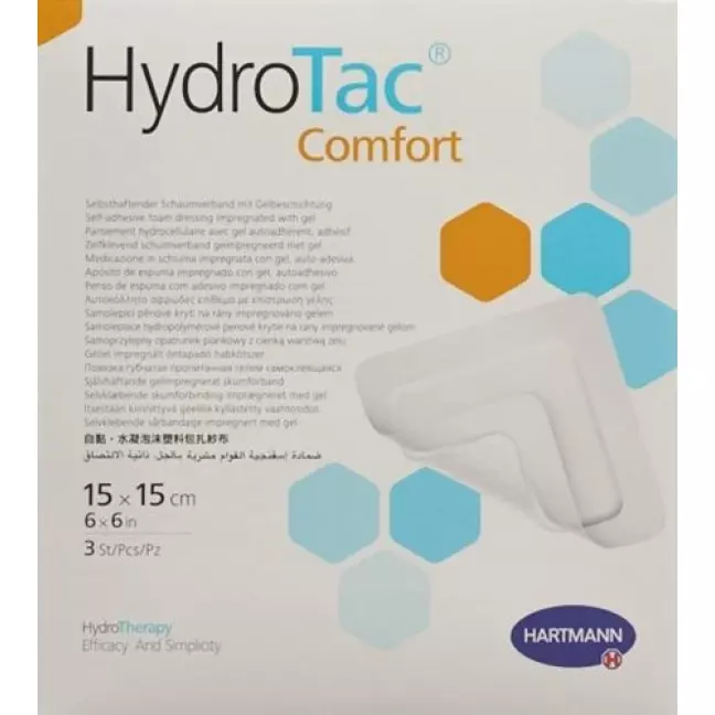 Пов'язка HydroTac Comfort 15х15см стерильна 3 шт Пов'язка HydroTac Comfort 15х15см стерильна 3 шт