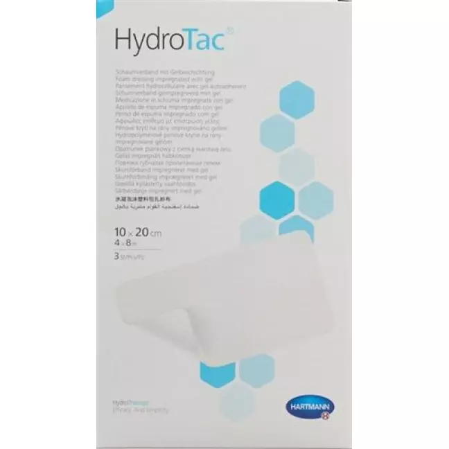 Пов'язка HydroTac ранова 10х20см стерильна 3 шт Пов'язка HydroTac ранова 10х20см стерильна 3 шт
