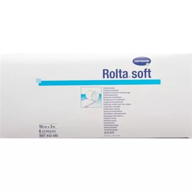 БИНТ ВАТНИЙ М'ЯКИЙ ROLTA 10CMX3M СИНТЕТИЧ БИНТ ВАТНИЙ М'ЯКИЙ ROLTA 10CMX3M СИНТЕТИЧ
