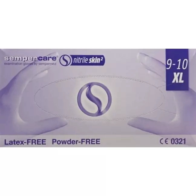 Sempercare Nitrile Skin Gloves XL неопудрені нестерильні 180 шт