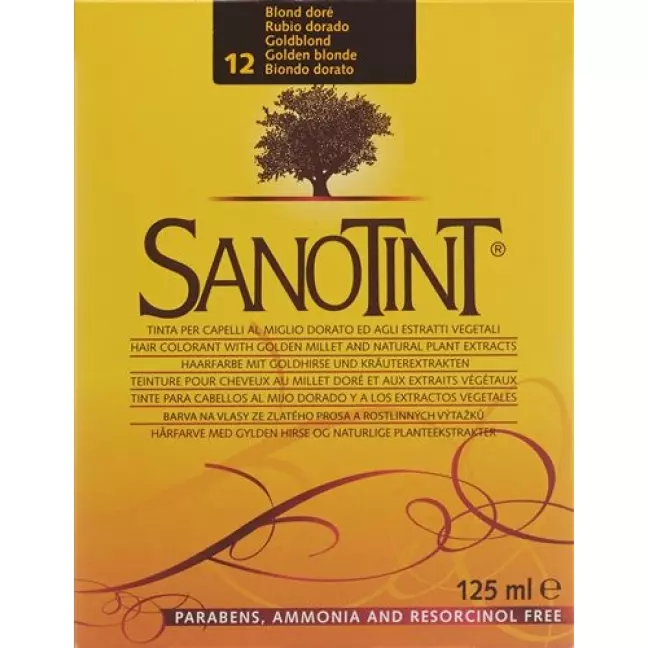 Фарба для волосся Sanotint 12 золотистий блондин