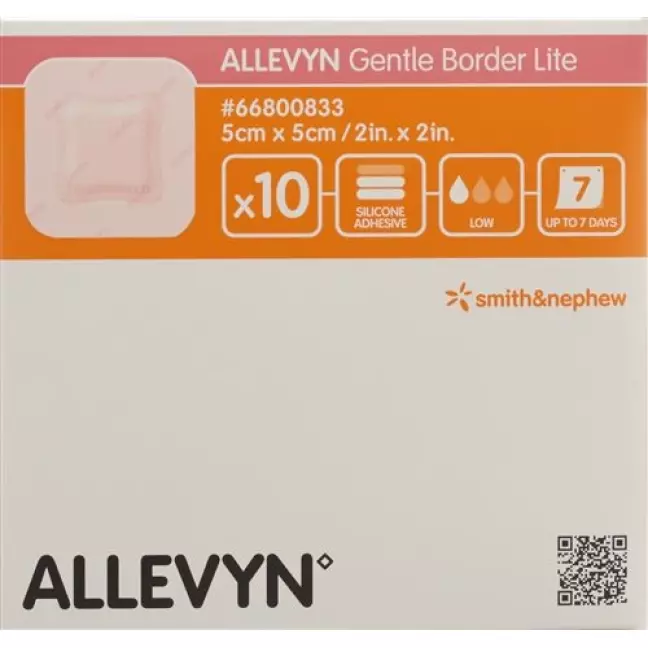 Allevyn Gentle Border Lite повязка для ран 5x5см 10 штук Allevyn Gentle Border Lite повязка для ран 5x5см 10 штук