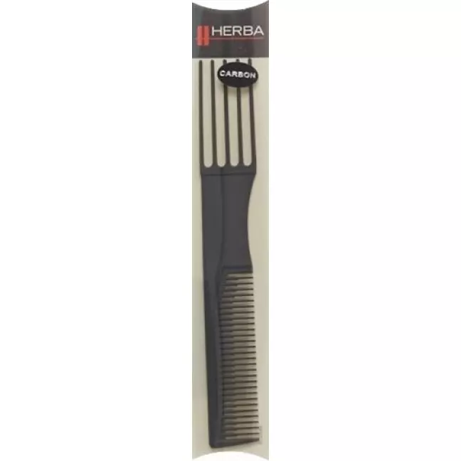 Herba Toupier- und Gabelkamm Schwarz Herba Toupier- und Gabelkamm Schwarz