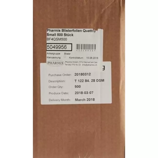 Блістери Pharmis Quattro Small 500 шт Блістери Pharmis Quattro Small 500 шт