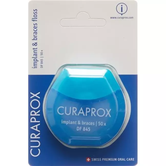 Curaprox DF 845 Нитка для імплантатів і брекетів 50 шт