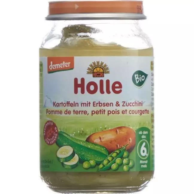 Картопля Holle з горохом і кабачком Demeter Organic 190 г Картопля Holle з горохом і кабачком Demeter Organic 190 г