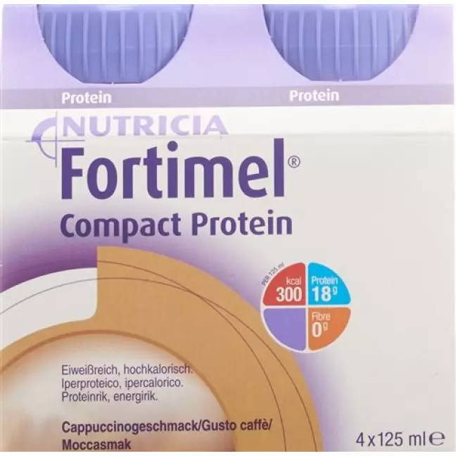 Fortimel Compact Protein Cappuccino 4 пляшки 125 мл