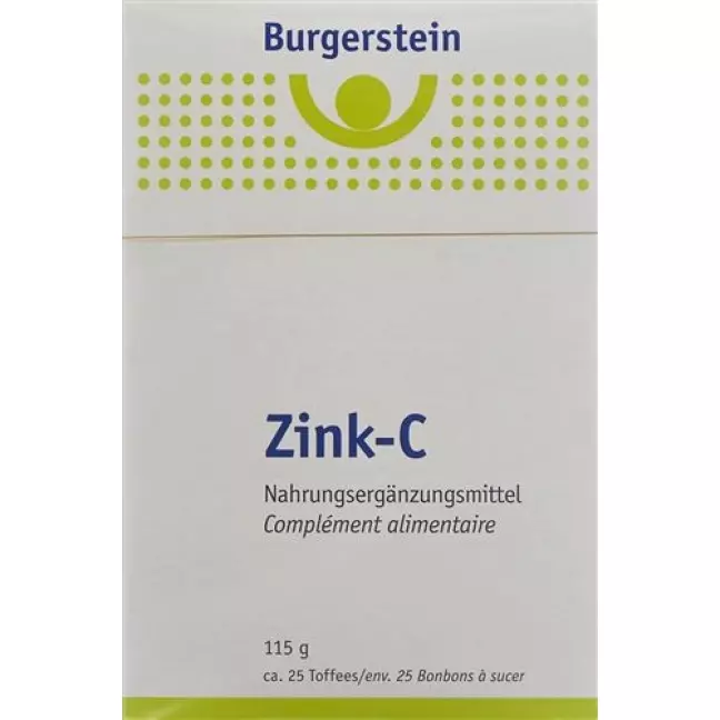 Іриски Burgerstein Zinc-C 115 г