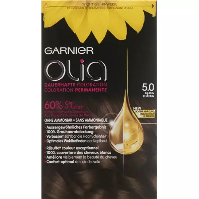 Olia Haarfarbe 5.0 Braun Olia Haarfarbe 5.0 Braun