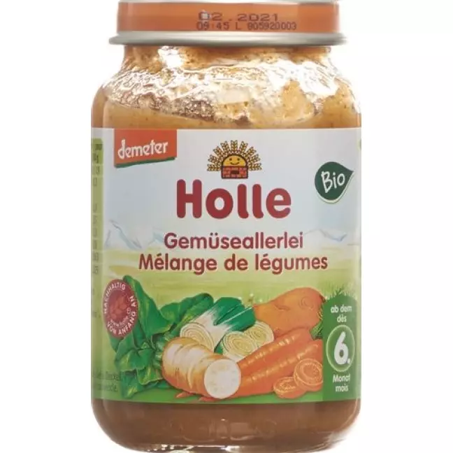 Сорт овочів Holle деметр органічне скло 190 г Сорт овочів Holle деметр органічне скло 190 г