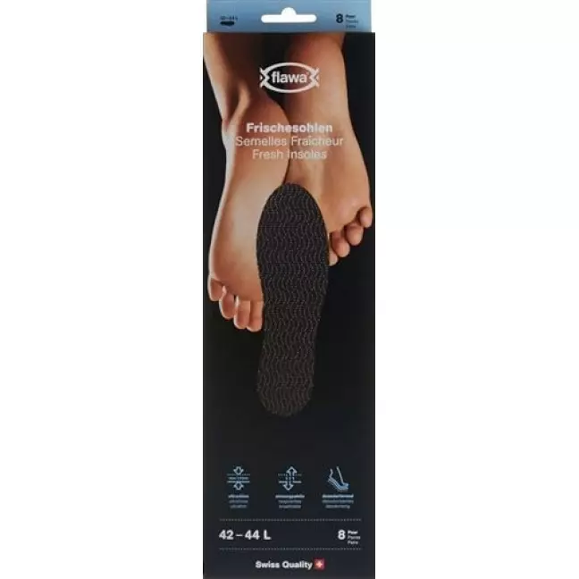 Підошви Flawa fresh L 42-44 чорні 8 пар