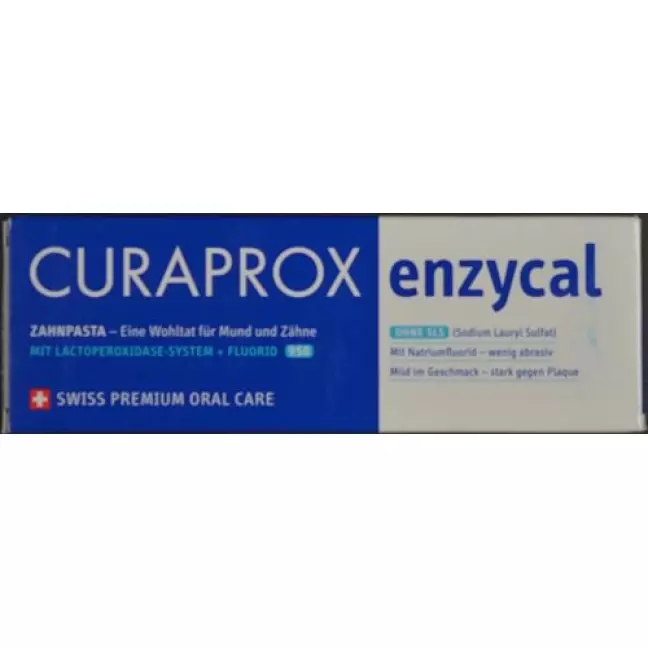 Зубна паста Curaprox Enzycal 950 німецька/французька/англійська 75 м