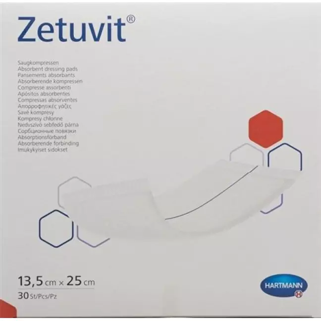 Zetuvit Absorptionsverband 13.5x25см 30 штук Zetuvit Absorptionsverband 13.5x25см 30 штук