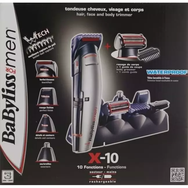 Тример Babyliss X-10 волосся обличчя тіло