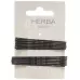 Затискач Herba 6+6,5см чорний 12 шт