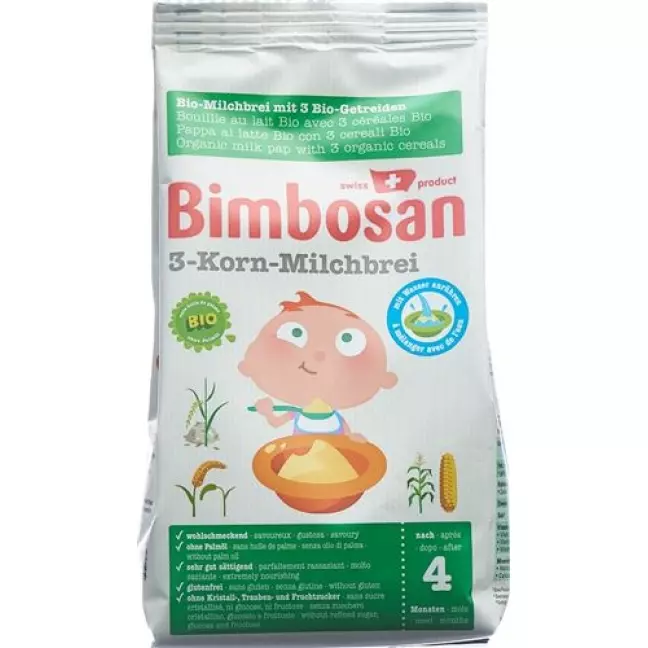 Пакет молочної каші Bimbosan 3 зерна 280 г Пакет молочної каші Bimbosan 3 зерна 280 г