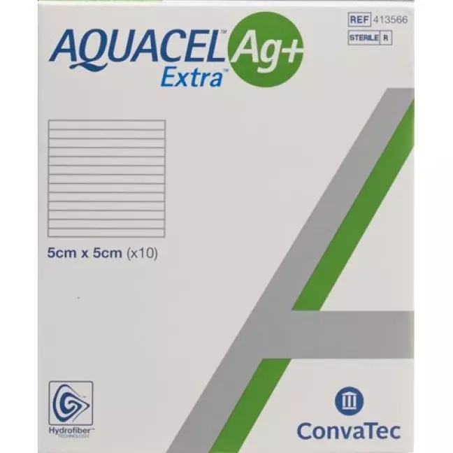 Aquacel Ag+extra компресс 5x5см 10 штук Aquacel Ag+extra компресс 5x5см 10 штук