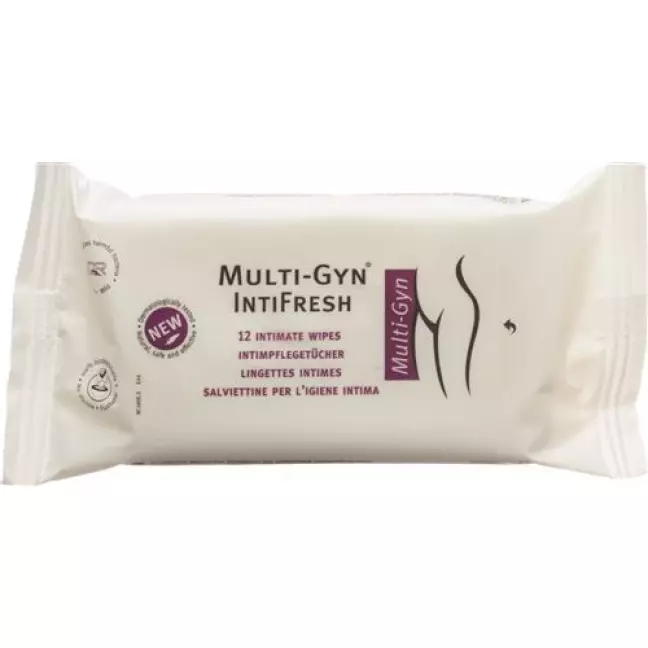 Серветки для інтимного догляду Multi-Gyn IntiFresh 12 шт Серветки для інтимного догляду Multi-Gyn IntiFresh 12 шт