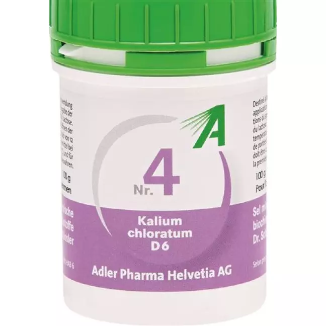 Adl Schussler Nr. 4 Kal Chlor в таблетках, D 6 доза 100г Adl Schussler Nr. 4 Kal Chlor в таблетках, D 6 доза 100г