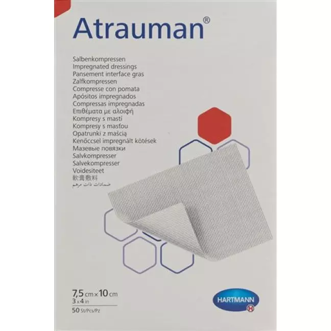 Atrauman Salbenkompressen 7.5x10см стерильный 50 штук Atrauman Salbenkompressen 7.5x10см стерильный 50 штук