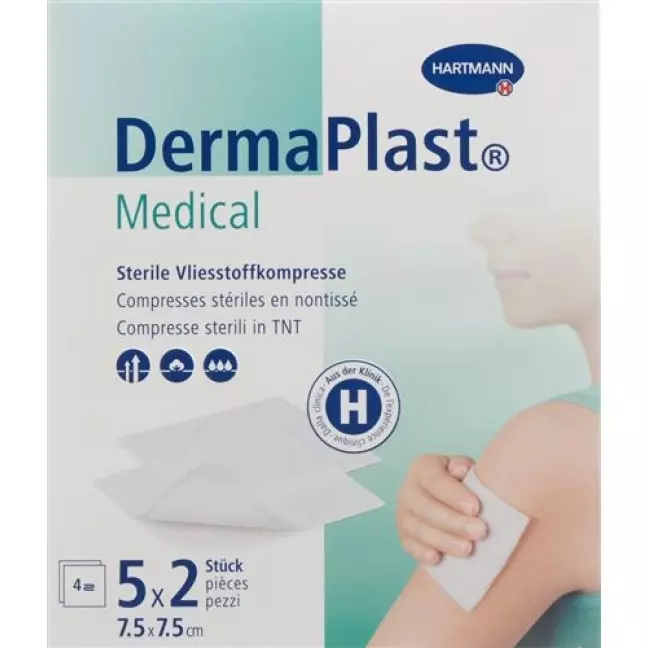 Dermaplast Medical Vliesstoffkompresse 5 штук Dermaplast Medical Vliesstoffkompresse 5 штук